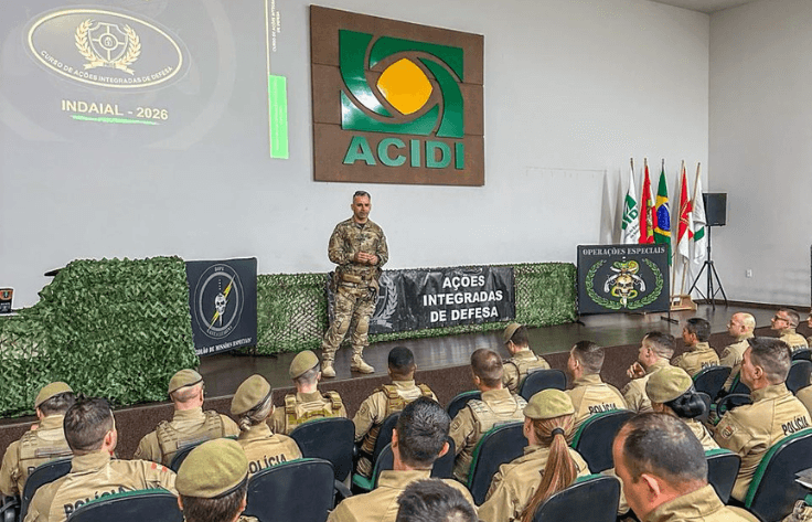 PMSC realiza Curso de Ações Integradas de Defesa em Indaial.