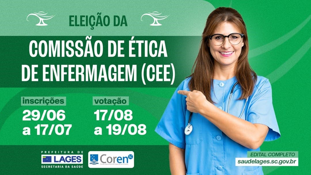 Secretaria da Saúde de Lages abre processo para formação da Comissão de Ética de Enfermagem