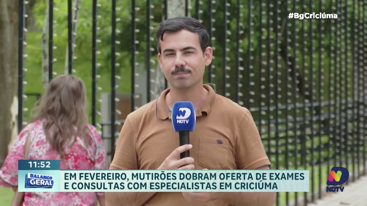 Criciúma amplia acesso a exames e consultas com mutirões