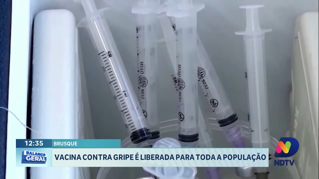 Brusque libera vacina contra gripe para toda a população