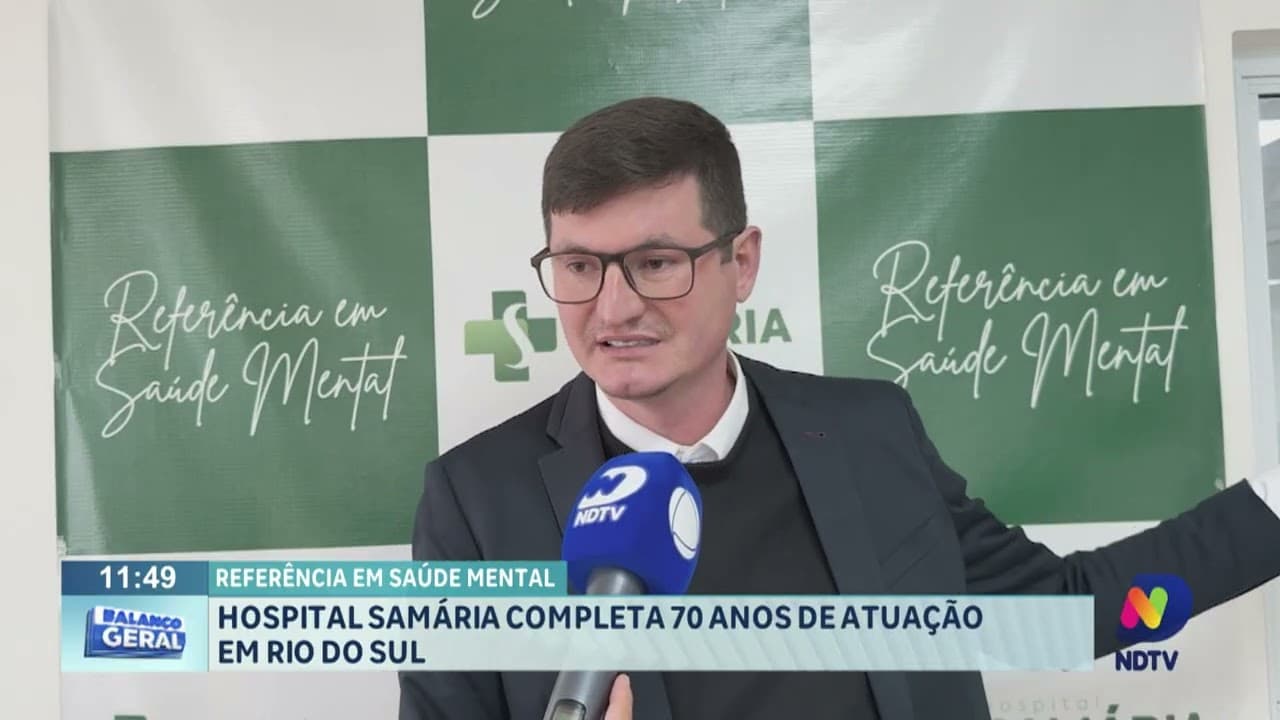 Hospital Samária: Sete Décadas de Referência em Saúde Mental em Rio do Sul