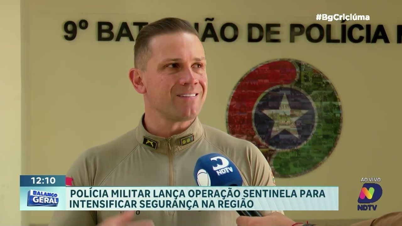 Operação Sentinela reforça segurança em Criciúma e região
