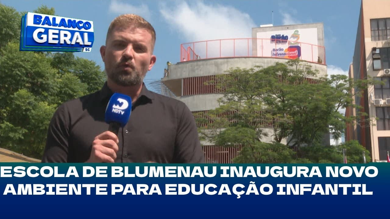Escola de Blumenau inaugura novo ambiente para educação infantil