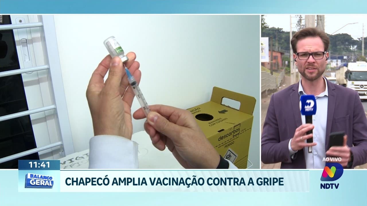 Chapecó abre vacinação da gripe para público geral nesta semana