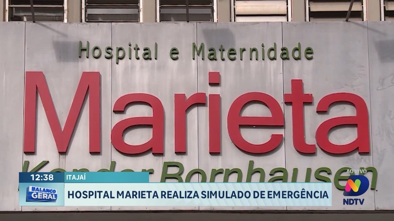Hospital Marieta realiza simulado de emergência em Itajaí