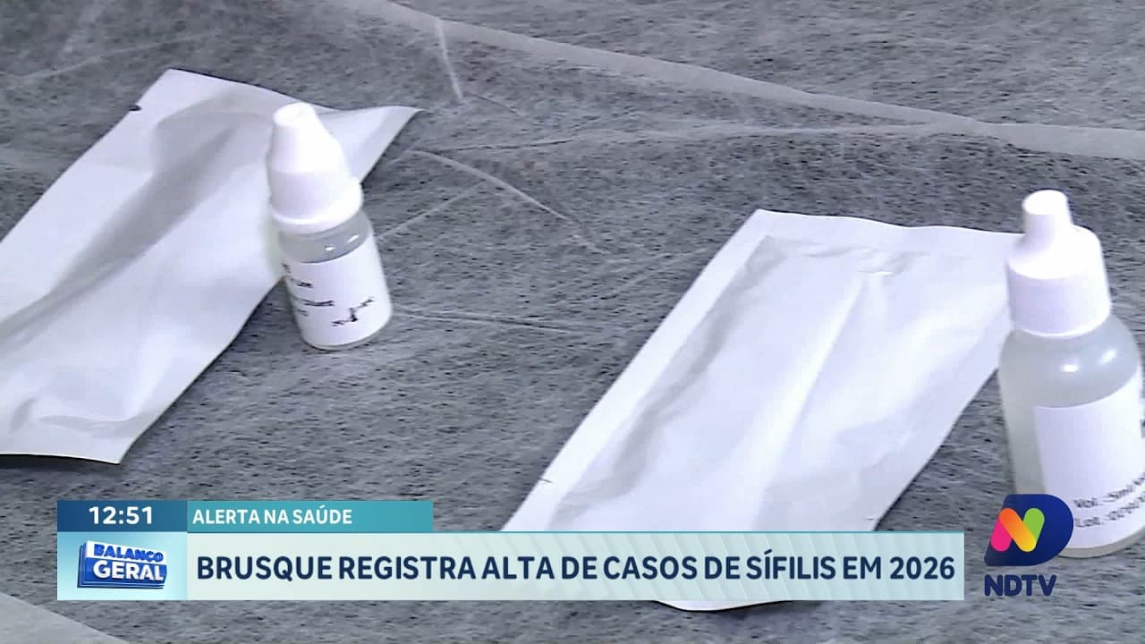 Brusque registra aumento de casos de sífilis em 2026 e acende alerta