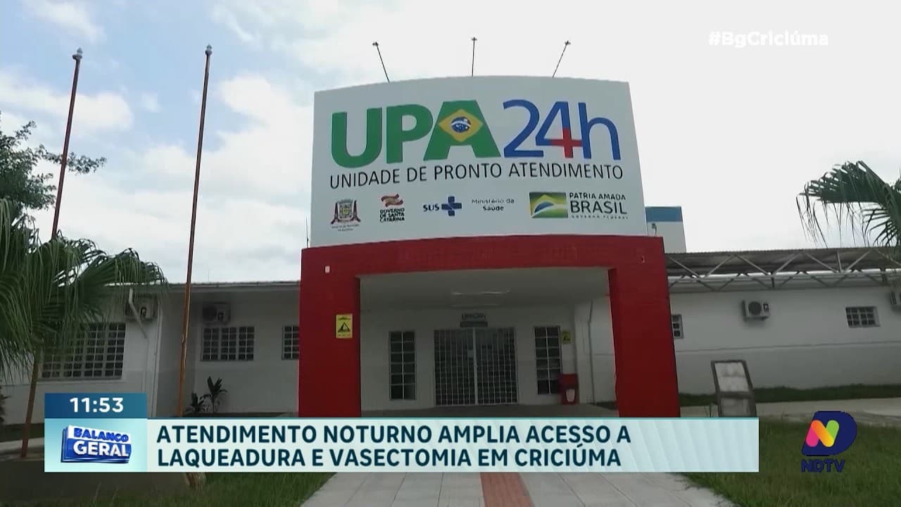 Criciúma oferece laqueadura e vasectomia em horário noturno