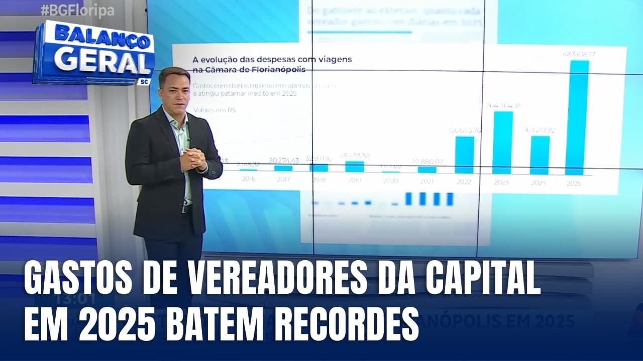 Comentário Político – Gastos de vereadores de Florianópolis batem recorde em 2025