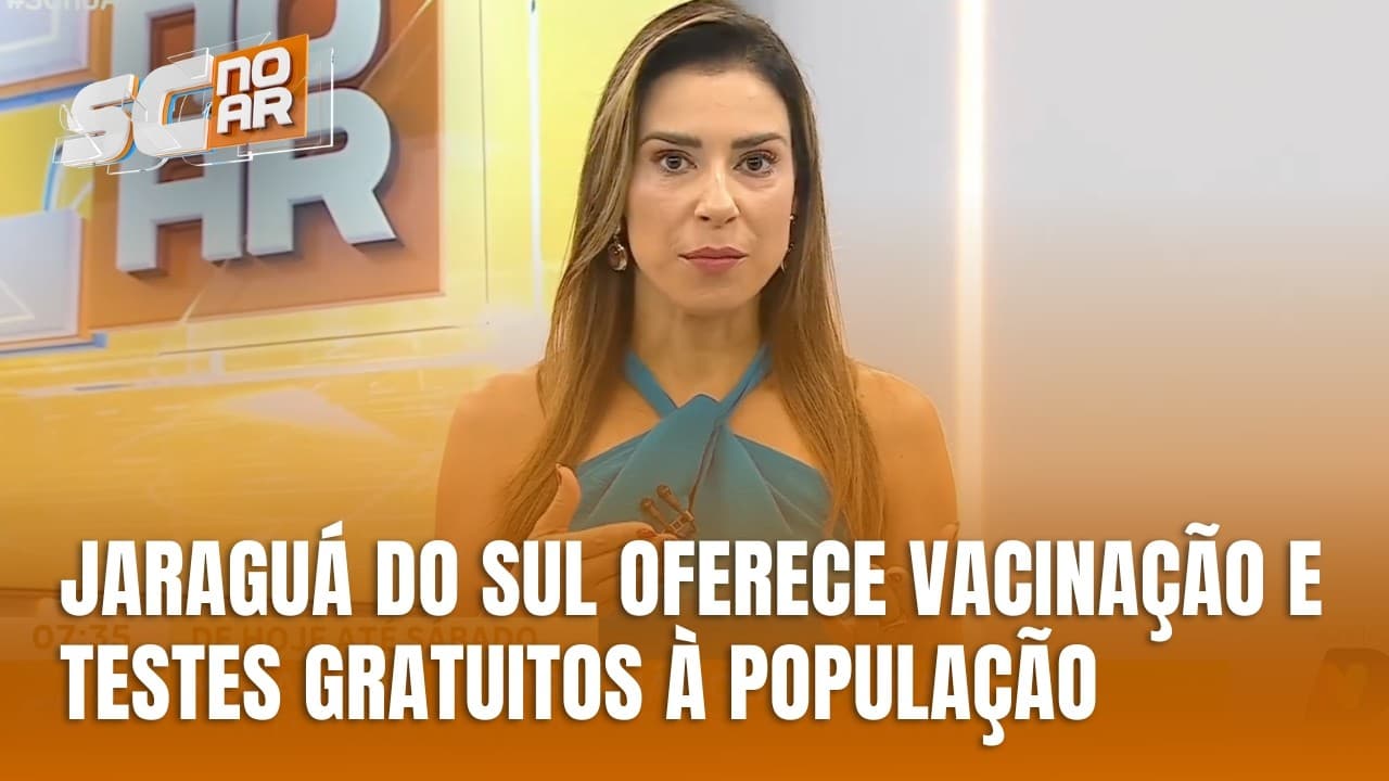 Jaraguá do Sul oferece vacinação e testes gratuitos até sábado