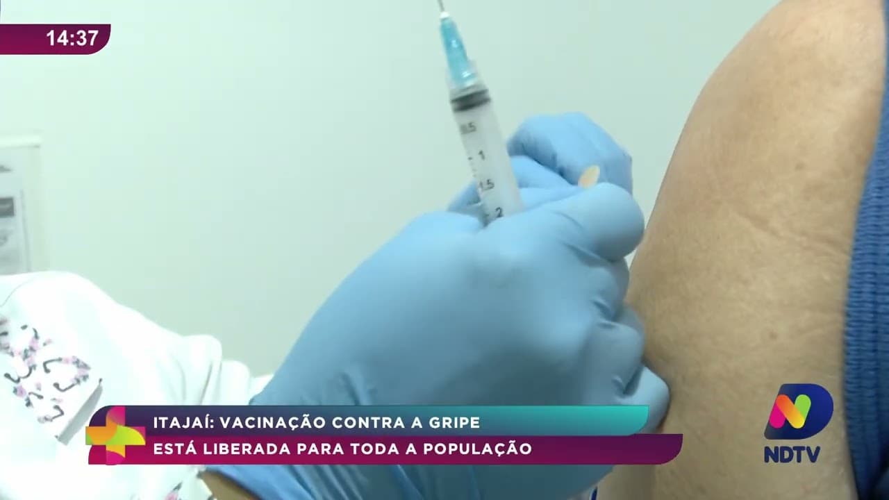 Vacinação contra a gripe é ampliada para toda a população de Itajaí