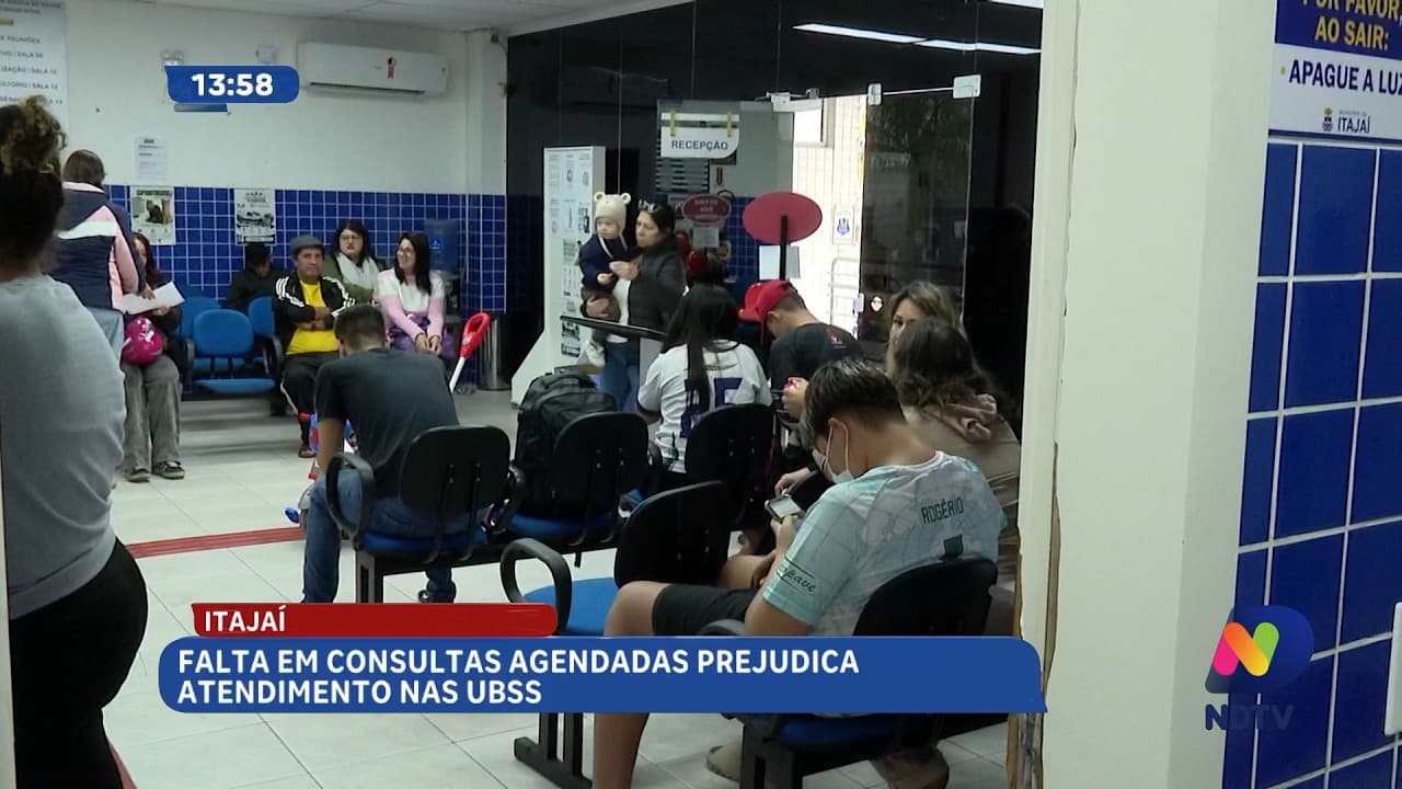 Faltas em consultas nas UBSs afetam atendimento à população de Itajaí