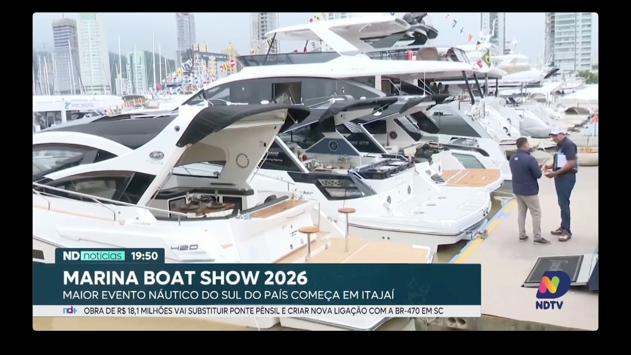 Marina Boat Show começa em Itajaí e movimenta turismo e economia no Sul