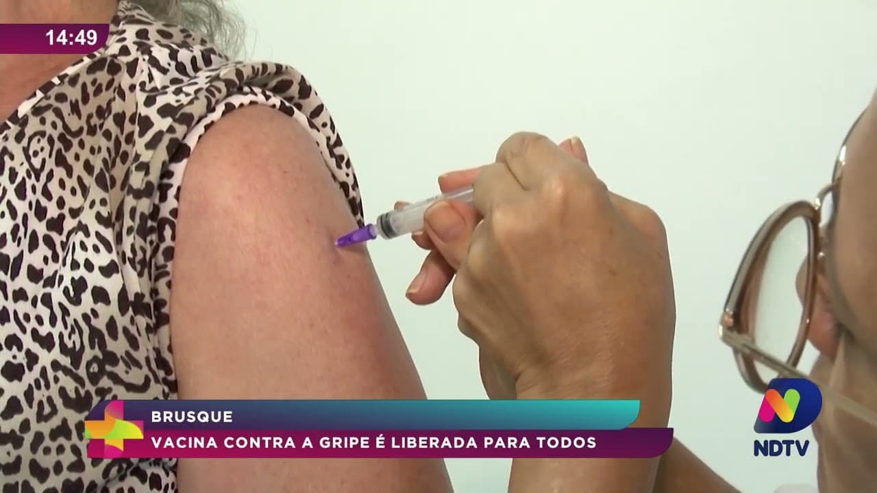 Brusque libera vacina contra gripe para toda população no município