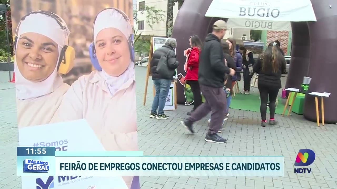 Emprego e empreendedorismo ganham espaço em feirão de Chapecó