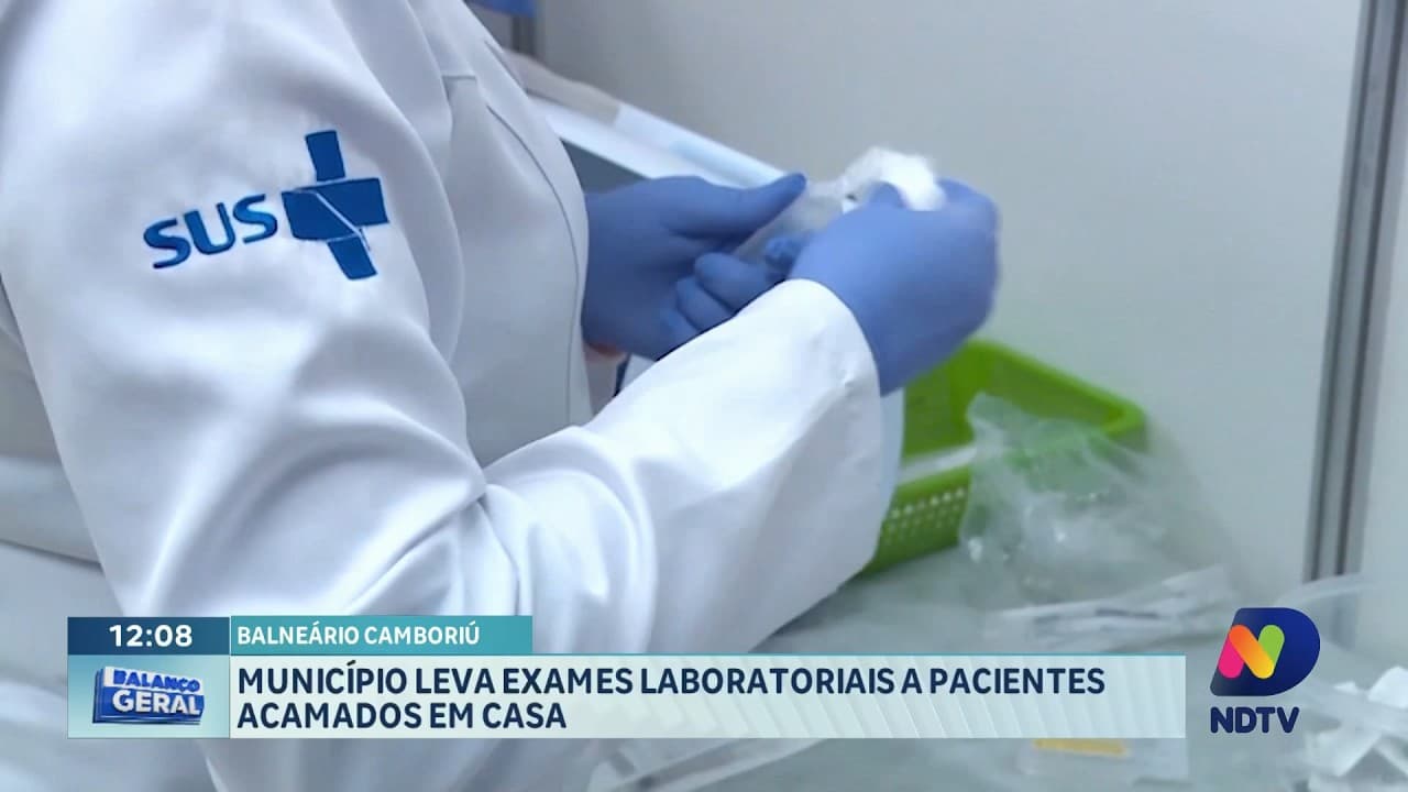 Exames domiciliares atendem pacientes acamados em BC