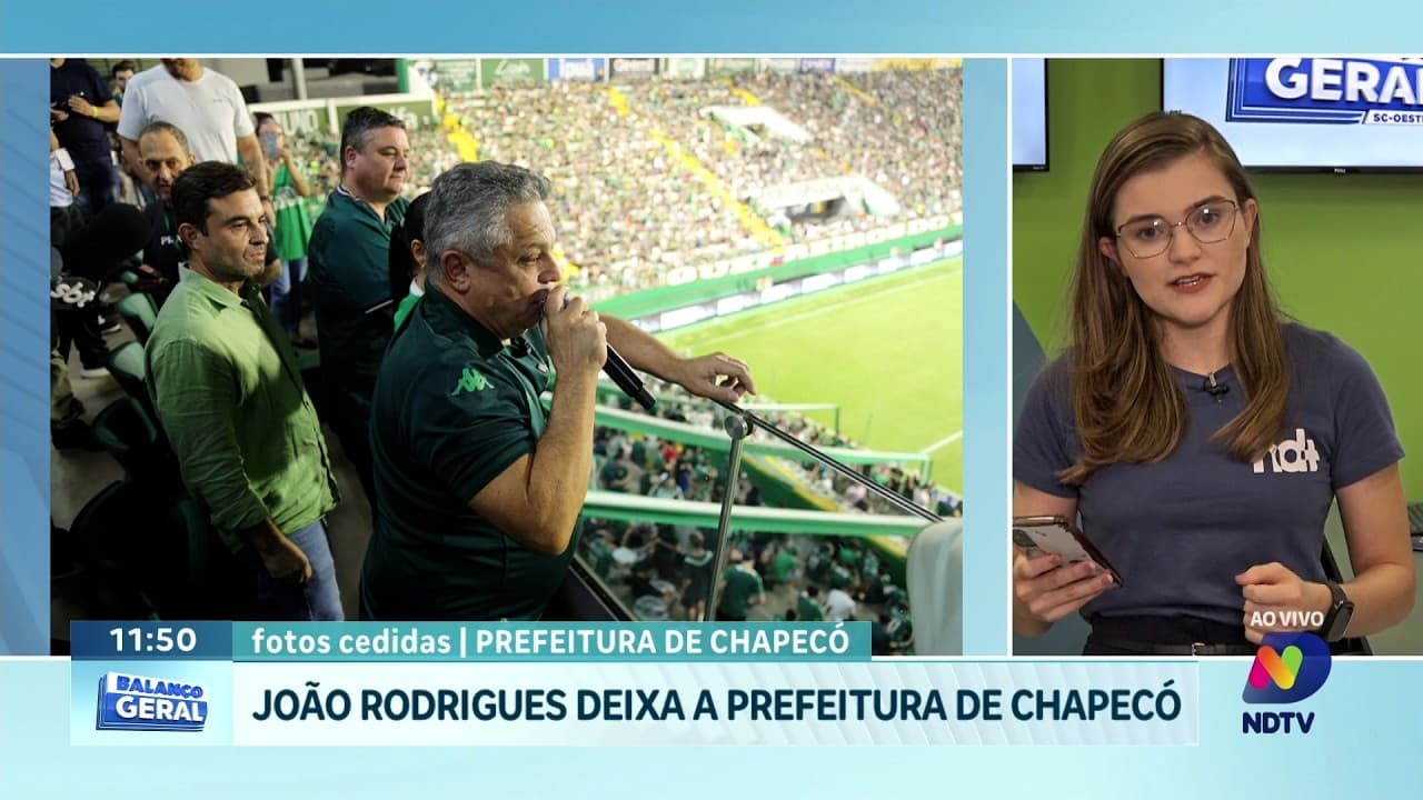João Rodrigues deixa prefeitura e Chapecó terá novo prefeito