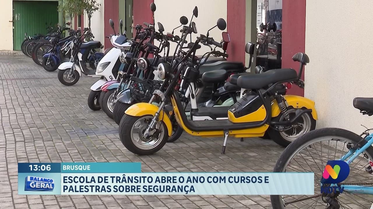 Escola de Trânsito de Brusque inicia ano com cursos
