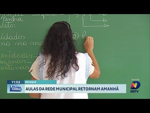 Volta às aulas marca retorno da rede municipal de ensino em Brusque