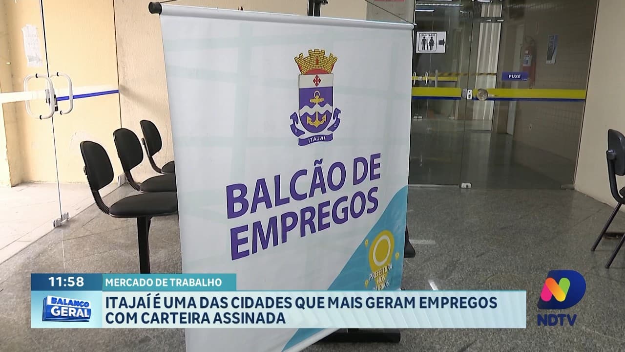Itajaí se destaca entre as cidades que mais geram empregos formais