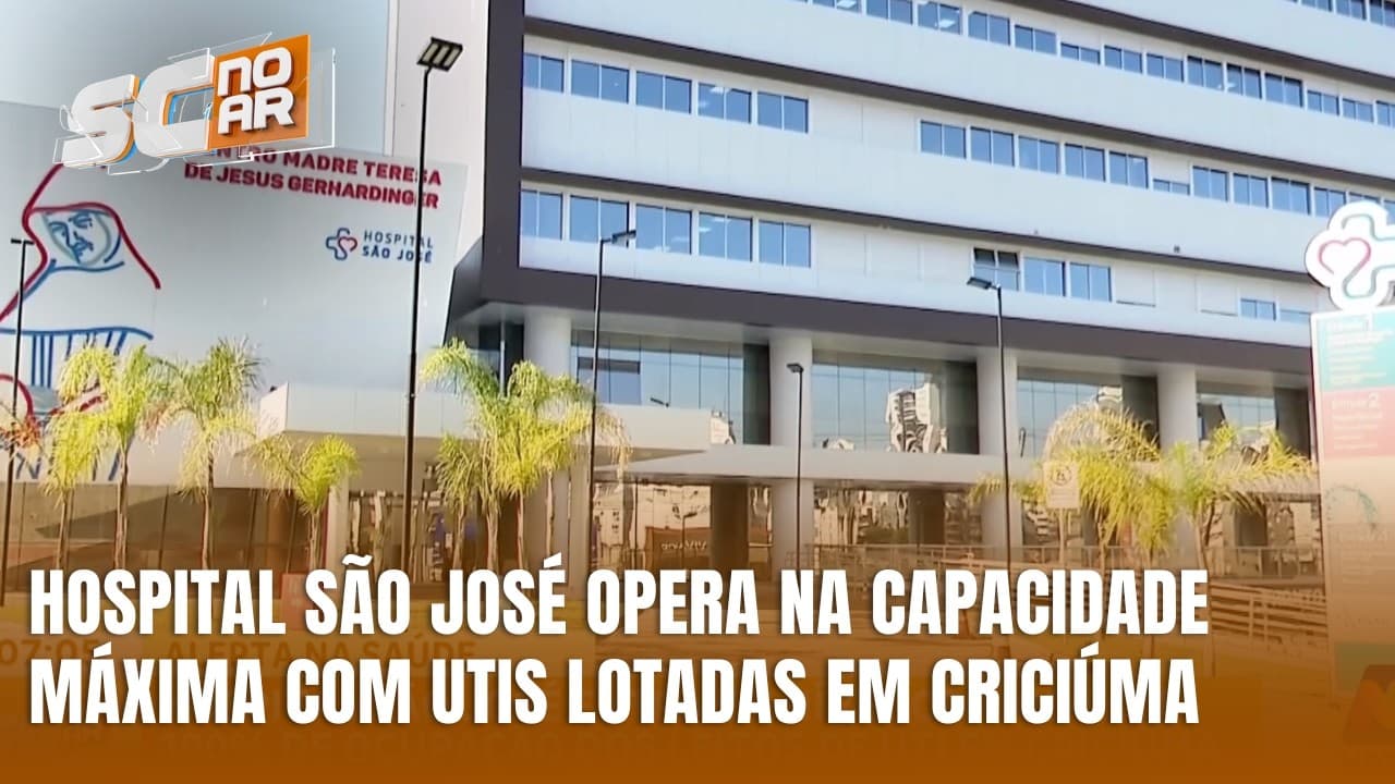 Hospital São José, em Criciúma, registra 100% de ocupação das UTIs