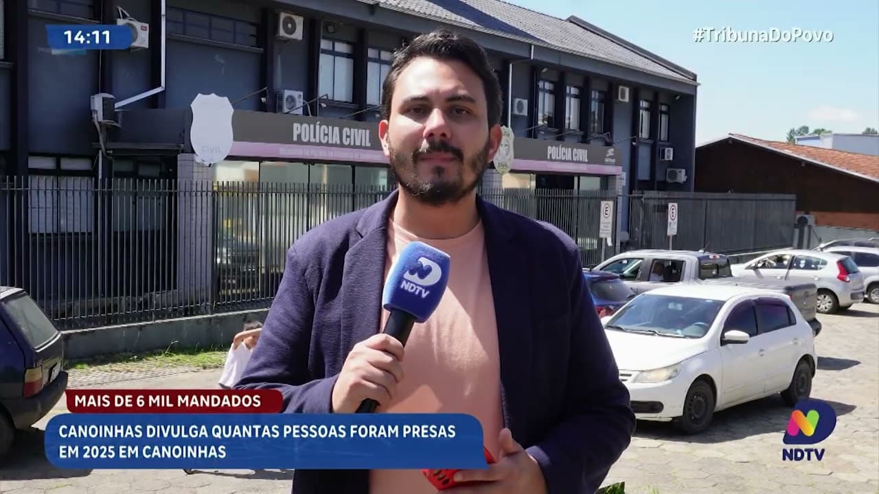 Segurança pública: Canoinhas registra mais de 6 mil prisões em 2025