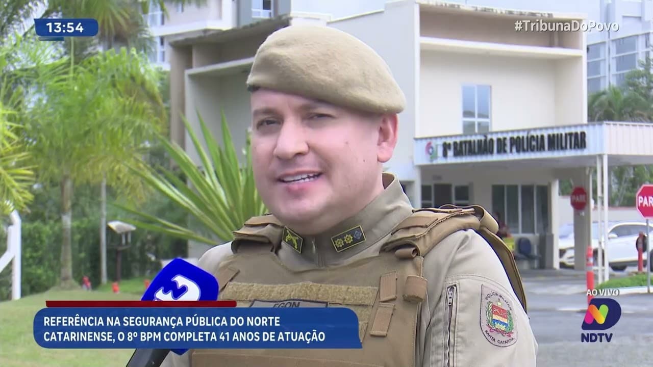 8º BPM de Joinville celebra 41 anos de atuação na segurança pública