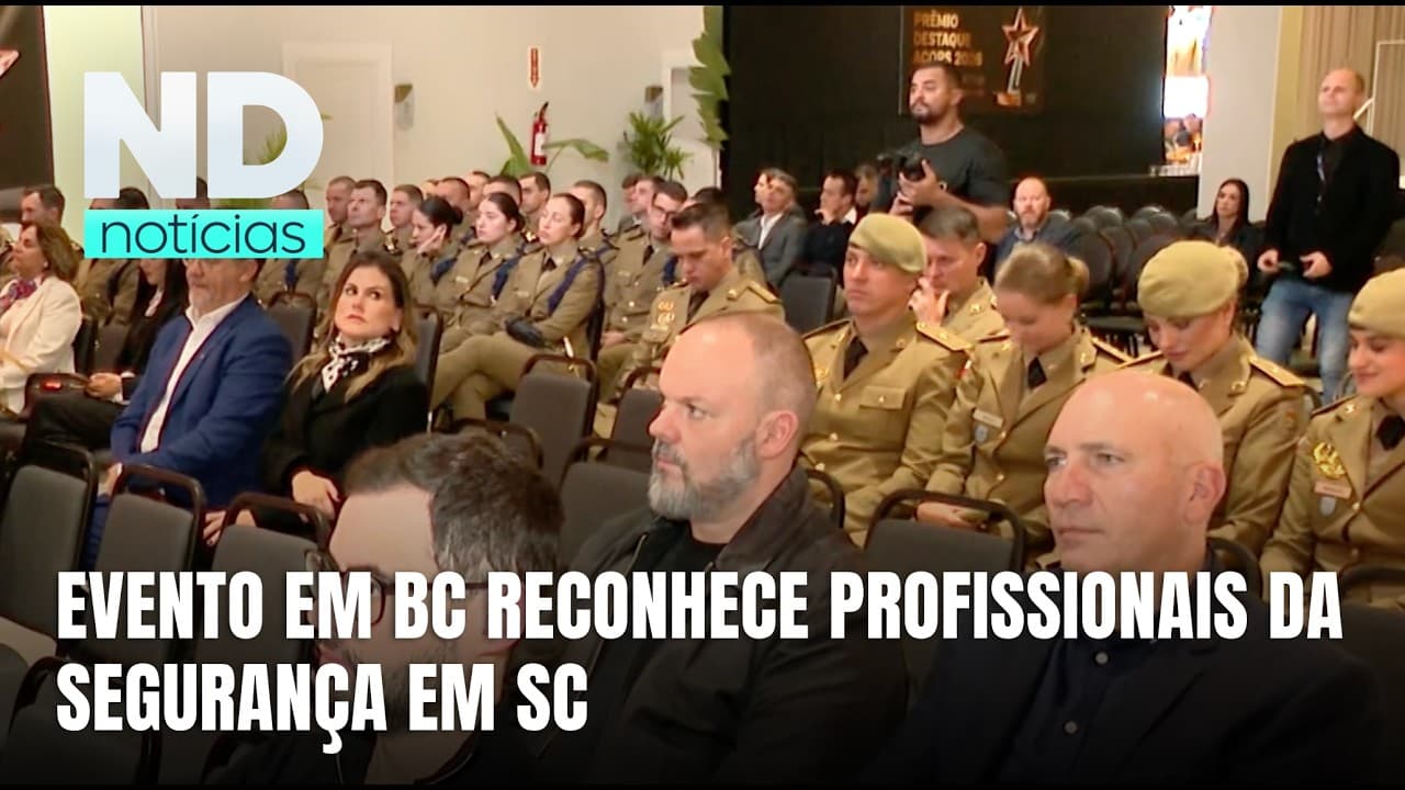 Evento em Balneário Camboriú homenageia quem atua pela segurança em SC