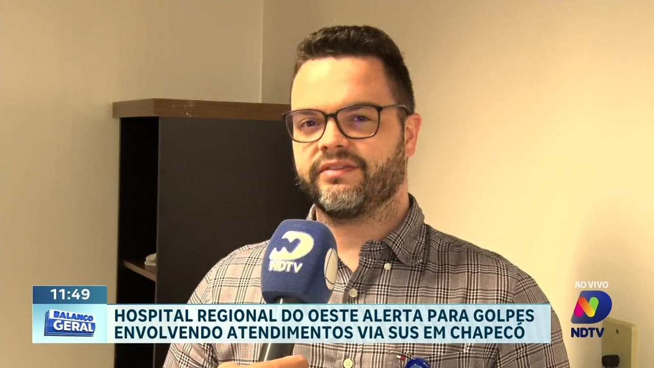 Hospital Regional de Chapecó reforça alerta de golpe