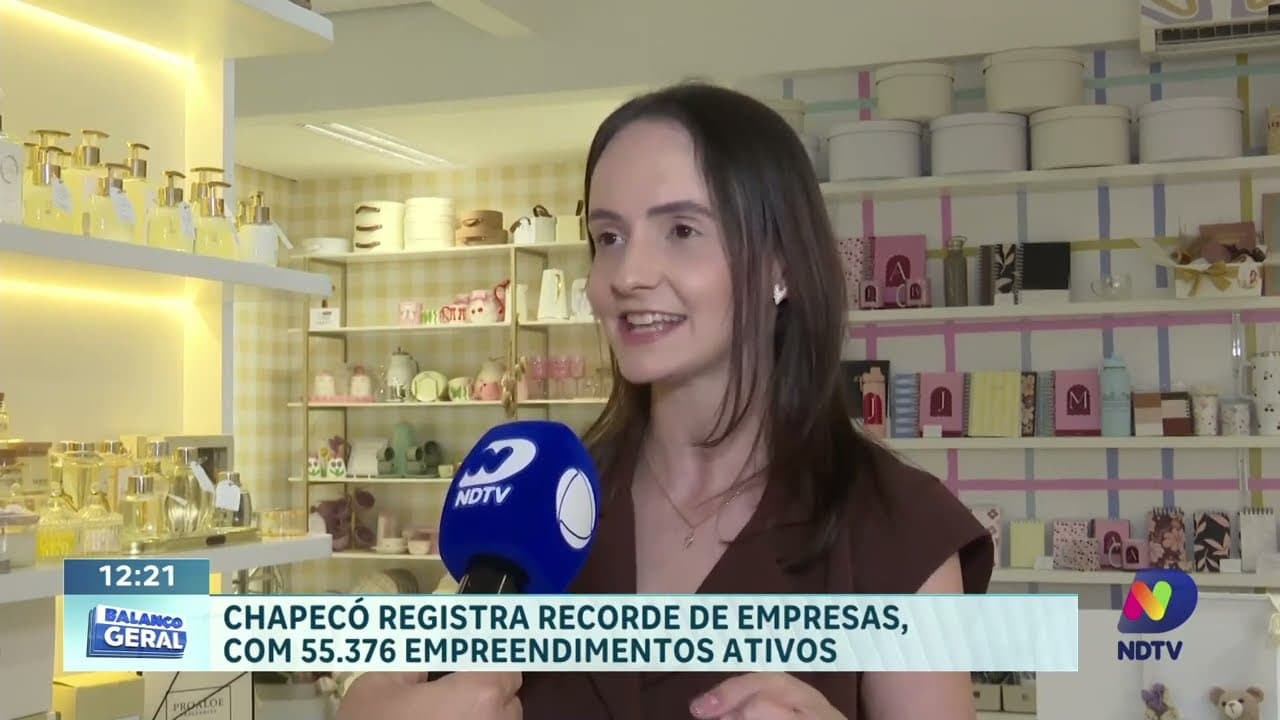 Chapecó registra novo recorde e chega a 55 mil empresas