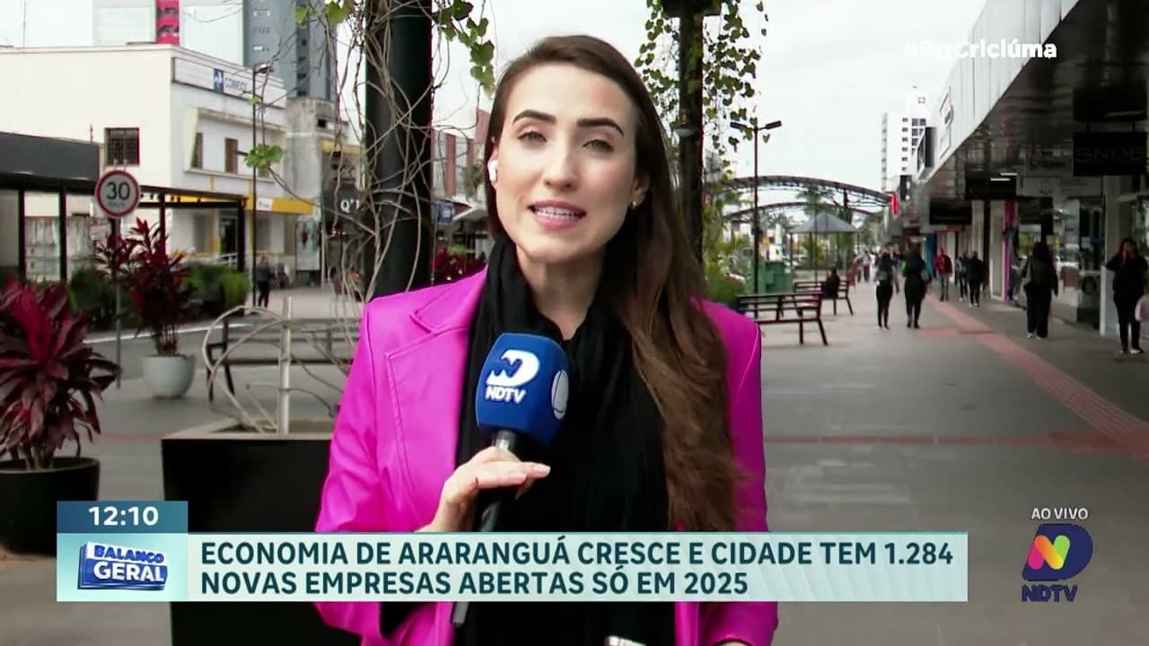 Araranguá registra 1.284 novas empresas e cresce em 2025