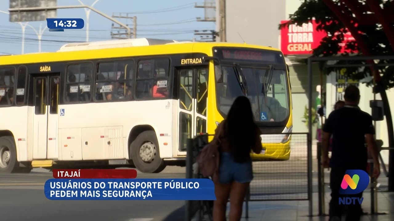 Usuários cobram mais segurança no transporte público em Itajaí