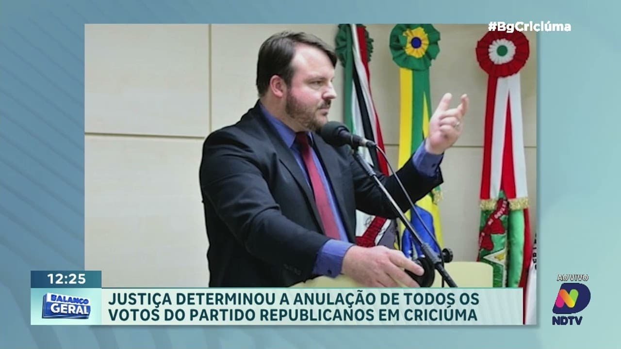 Anulação de votos impacta composição da câmara de criciúma