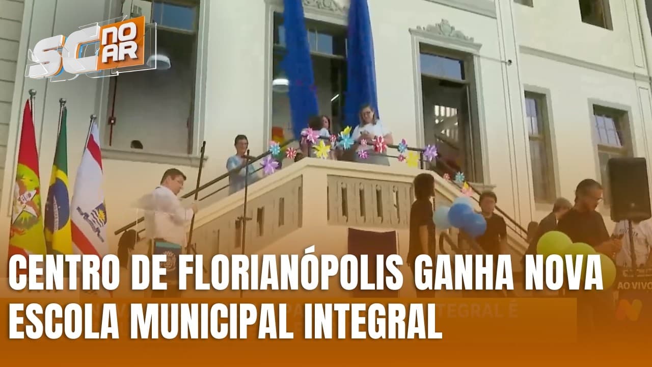 Florianópolis inaugura nova escola municipal em tempo integral no Centro