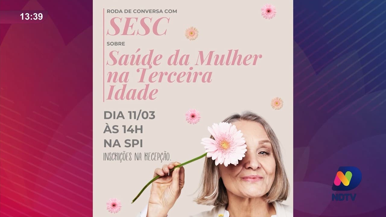 Roda de conversa debate saúde da mulher idosa em Balneário Camboriú