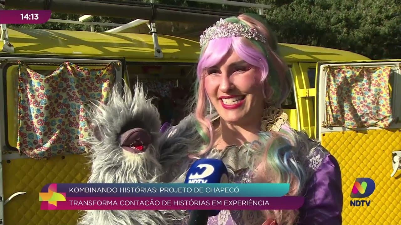 Projeto “Kombinando Histórias” leva contação e aprendizado a Chapecó SC
