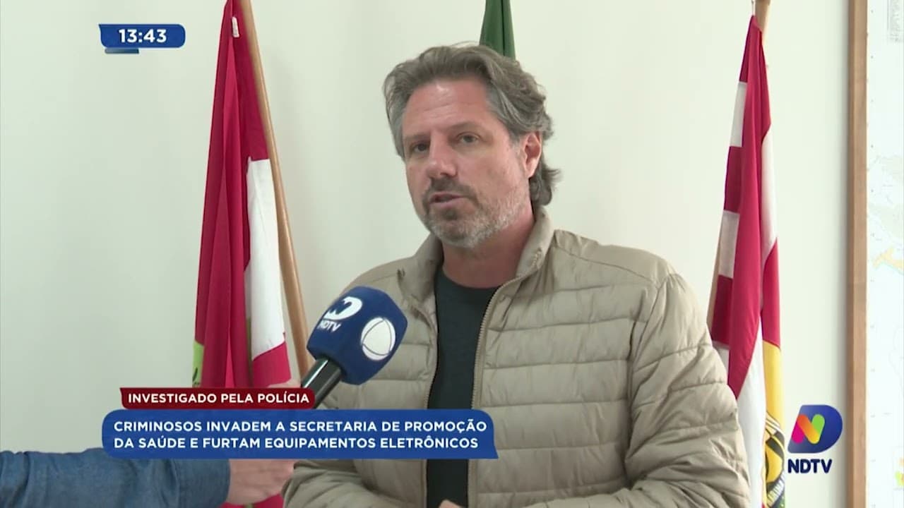 Criminosos Invadem Secretaria de Saúde e Levam Equipamentos Eletrônicos