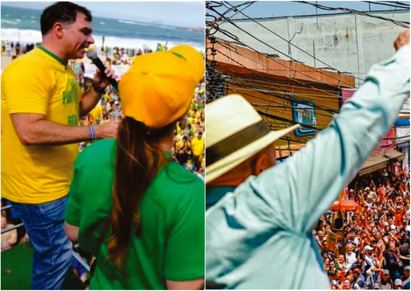 Itajaí terá caminhadas em sábados distintos em apoio a Flávio Bolsonaro e a Lula