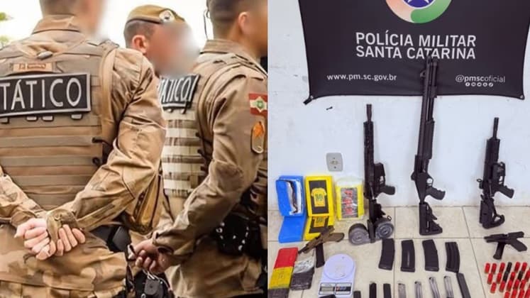Arsenal e Drogas: Mulher é Presa em Palhoça Após Polícia Descobrir Esconderijo em Casa