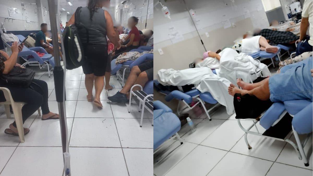 ‘Me assustou’: família denuncia pacientes em cadeiras e nos corredores em hospital de Joinville