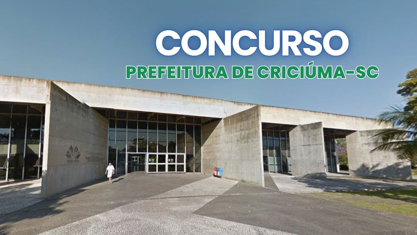 Concurso Criciúma-SC 2026: Prefeitura remarca provas para 19 de abril