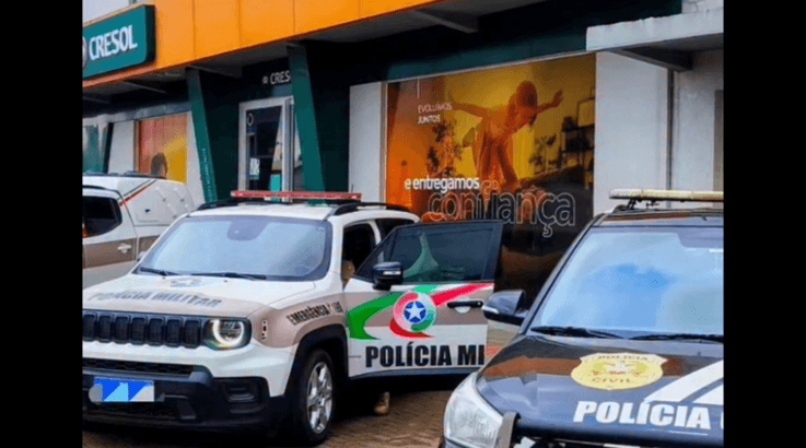 Santa Cecília: Polícia frustra assalto à agência da Cresol - Caçador Online