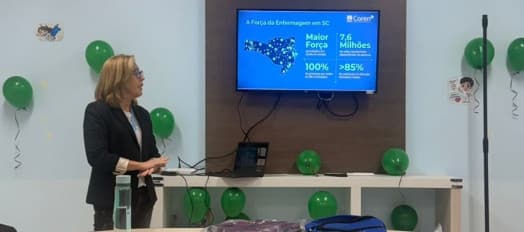Coren-SC leva palestra da Semana da Enfermagem ao Hospital Ruth Cardoso, em Balneário Camboriú - Coren-SC