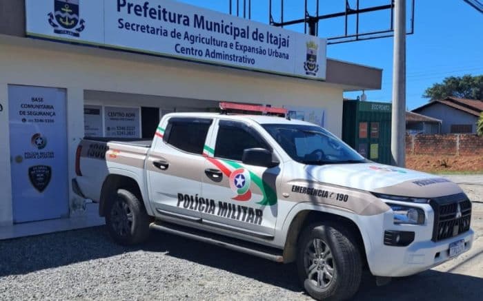 Batalhão da PM recebe nova viatura para reforçar segurança na zona rural de Itajaí