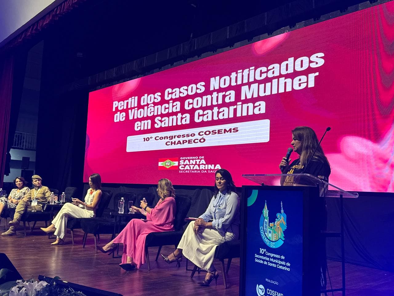 Saúde SC reforça campanha “Seja Homem. Denuncie” durante congresso estadual em Chapecó