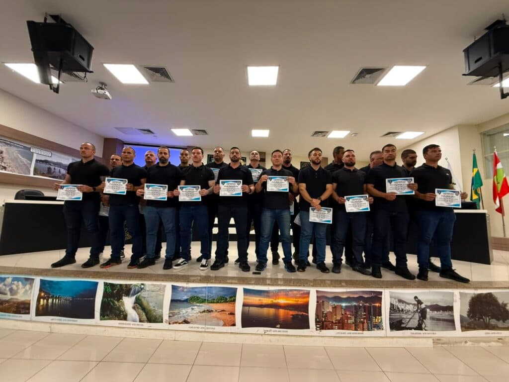 Itapema conclui primeira turma do Curso de Segurança de Autoridades da Guarda Municipal
