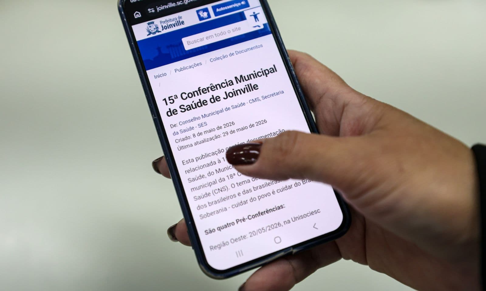 Joinville: Inscrições para Conferência Municipal de Saúde vão até 19 de junho