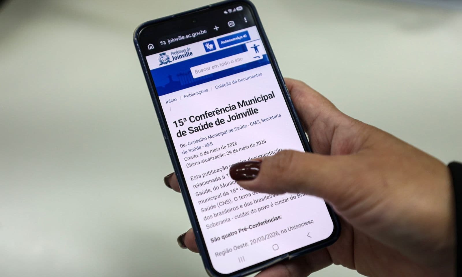 Prazo final para inscrições na Conferência Municipal de Saúde de Joinville é nesta sexta