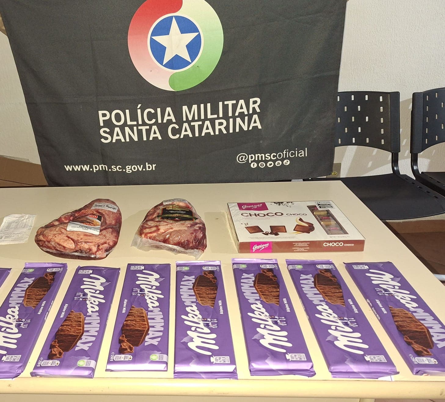 Homem é preso após furtar chocolates e picanha em supermercado de Concórdia - Aliança News