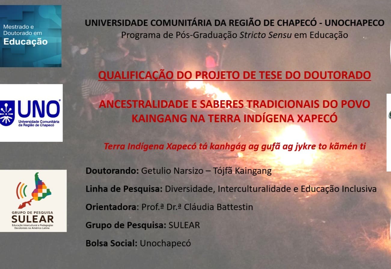 Primeiro doutorando Kaingang em Educação em Santa Catarina - Unochapecó