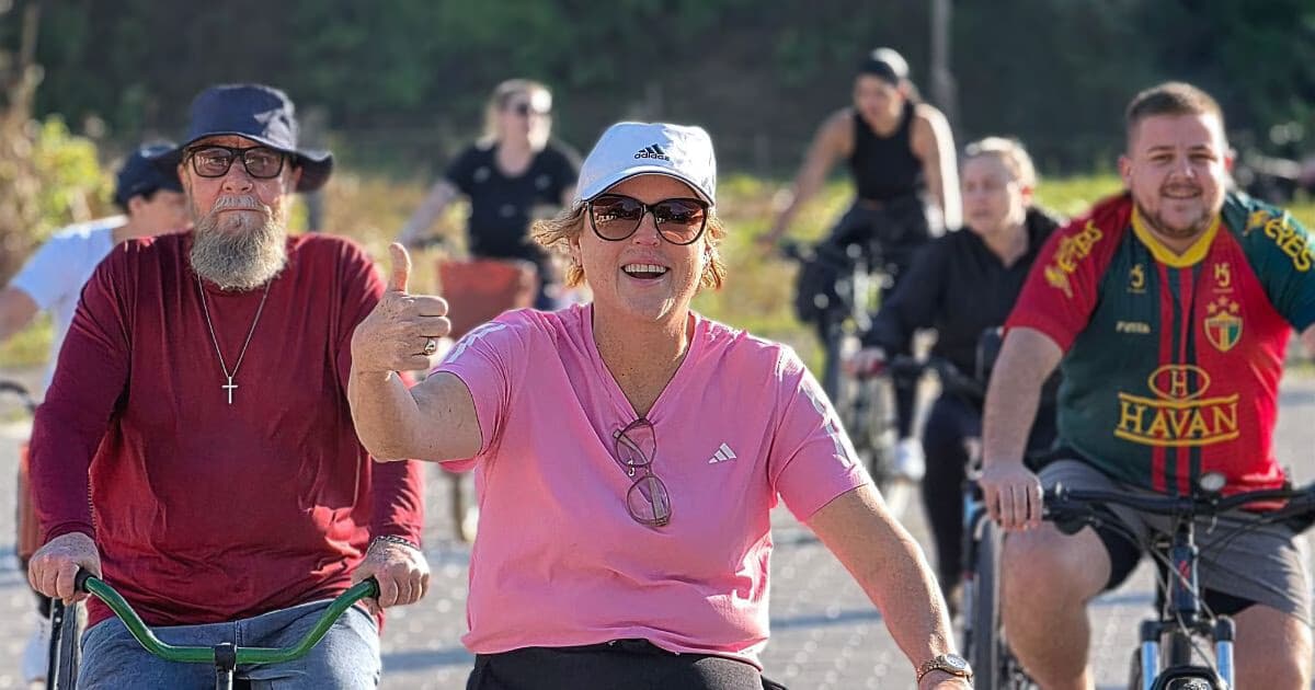 Guabiruba celebra saúde e sustentabilidade com passeio ciclístico Pedala Cidade
